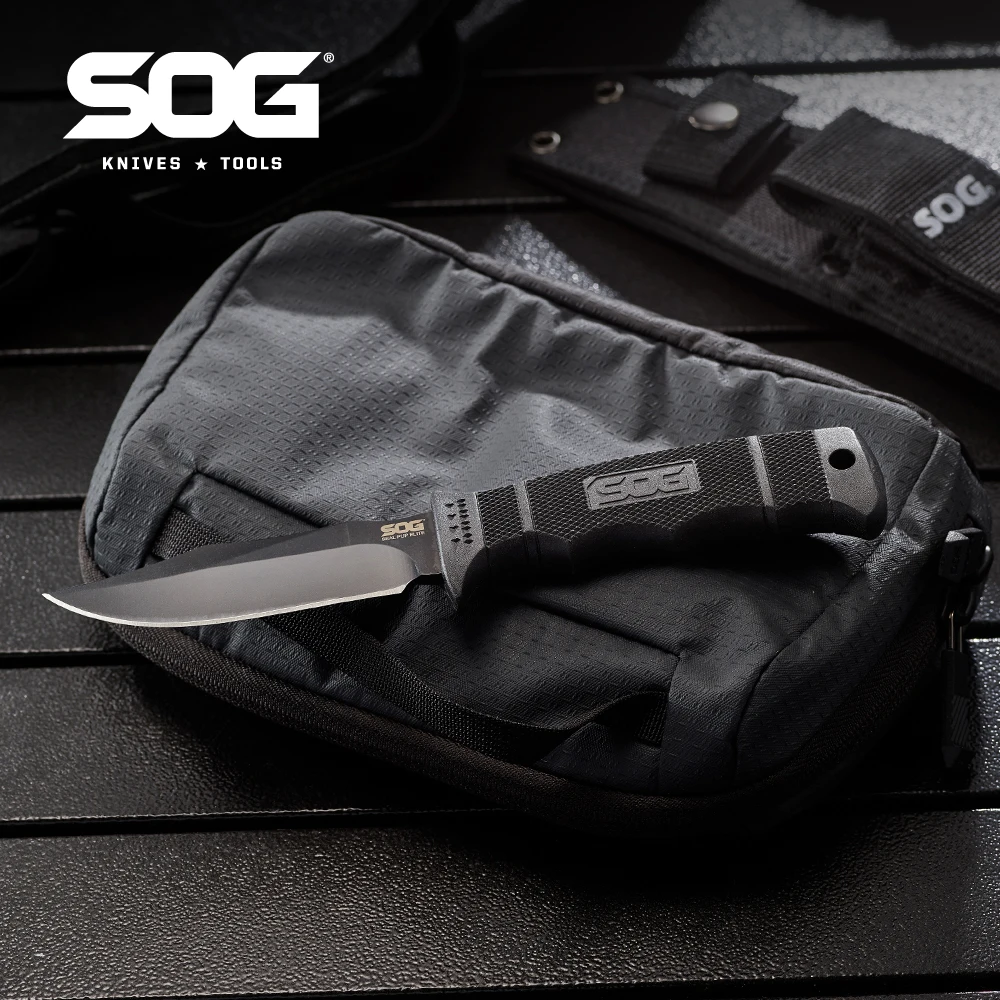 SOG Seal PUP Elite нож с фиксированным лезвием, профессиональные ножи для выживания на открытом воздухе, рыбалки, кемпинга, портативные тактические инструменты для бушкрафта Ручные инструменты