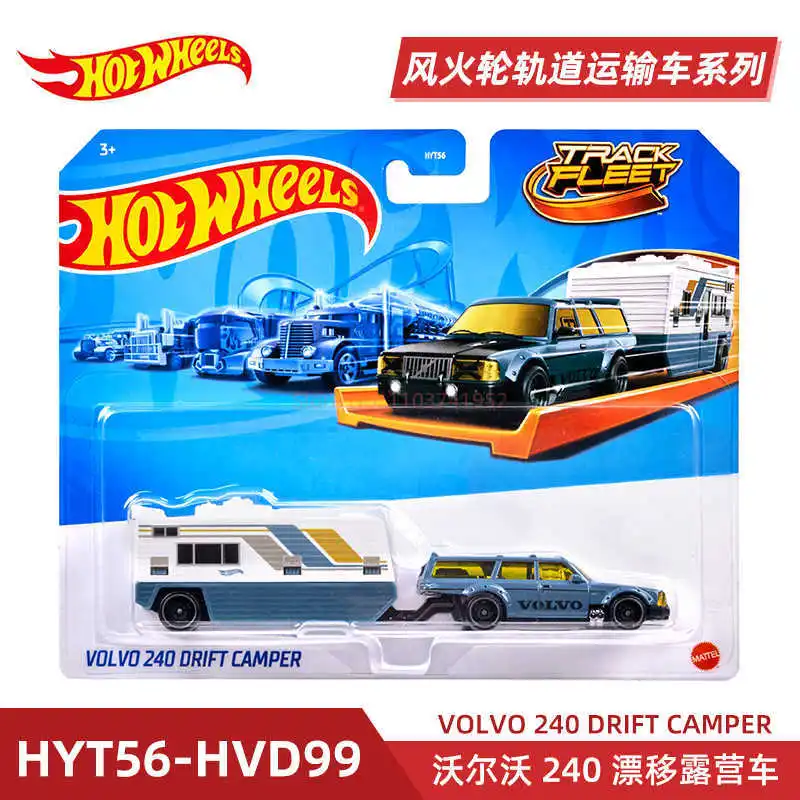 Новые трансформеры Hot Wheels Hyt56 Transformerstrack Fleet Optimus Prime Ultra Magnus Volvo 240 Drift 1/64 под давлением модель автомобиля игрушка