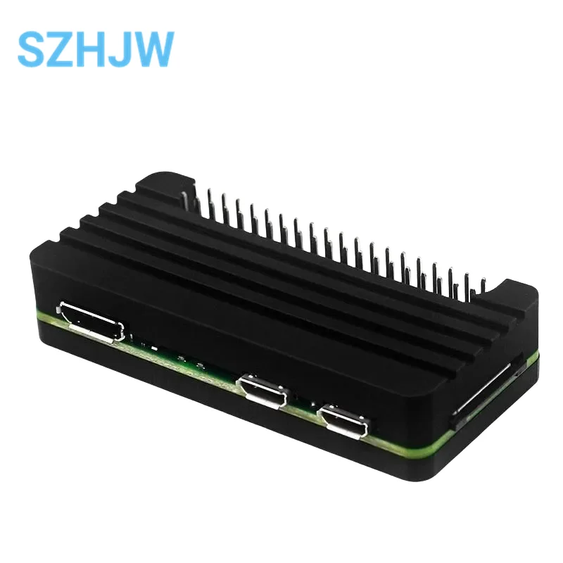 Фото Защитный чехол для Raspberry Pi Zero/Zero W/Zero 2W, алюминиевый корпус, Универсальный Корпус для самостоятельной сборки, охлаждающий корпус с контактным разъемом №2
