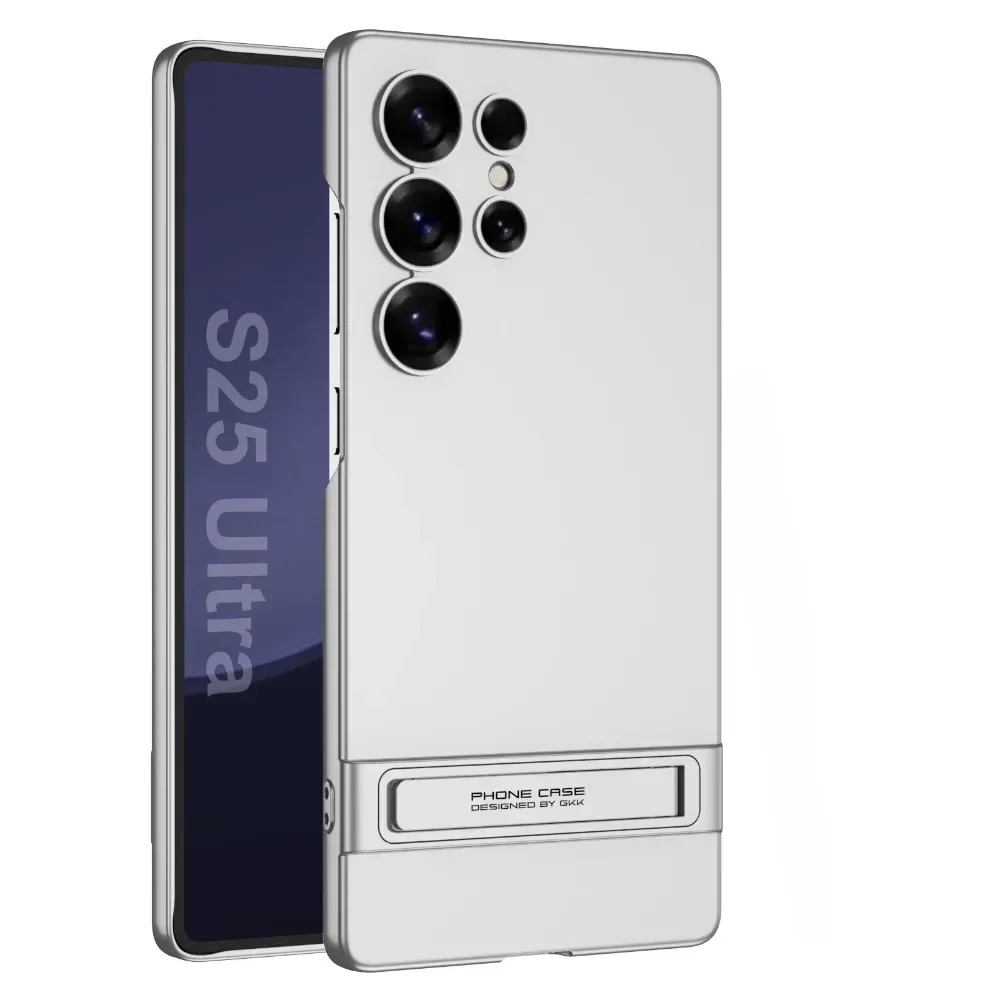 Чехол для телефона с подставкой Galaxy S25 Ultra для Samsung Galaxy S25 S24 Ultra, кронштейн для беспроводной зарядки, пластиковый защитный чехол