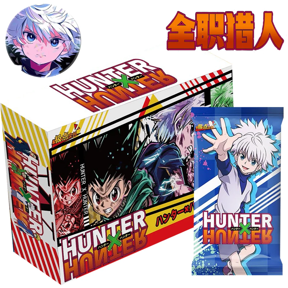 Оригинальные Карты охотника × Коллекция аниме-персонажей Killua Hisoka Chrollo Cyberpunk Редкие бронзирующие карты подарок для детей