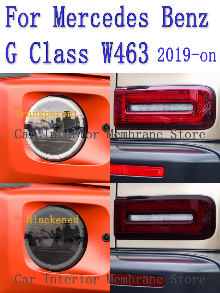 Для Benz G Class W463 2019-на внешнюю фару автомобиля, защита от царапин, ТИНТ передней фары, аксессуары для ремонта фотографий, наклейка