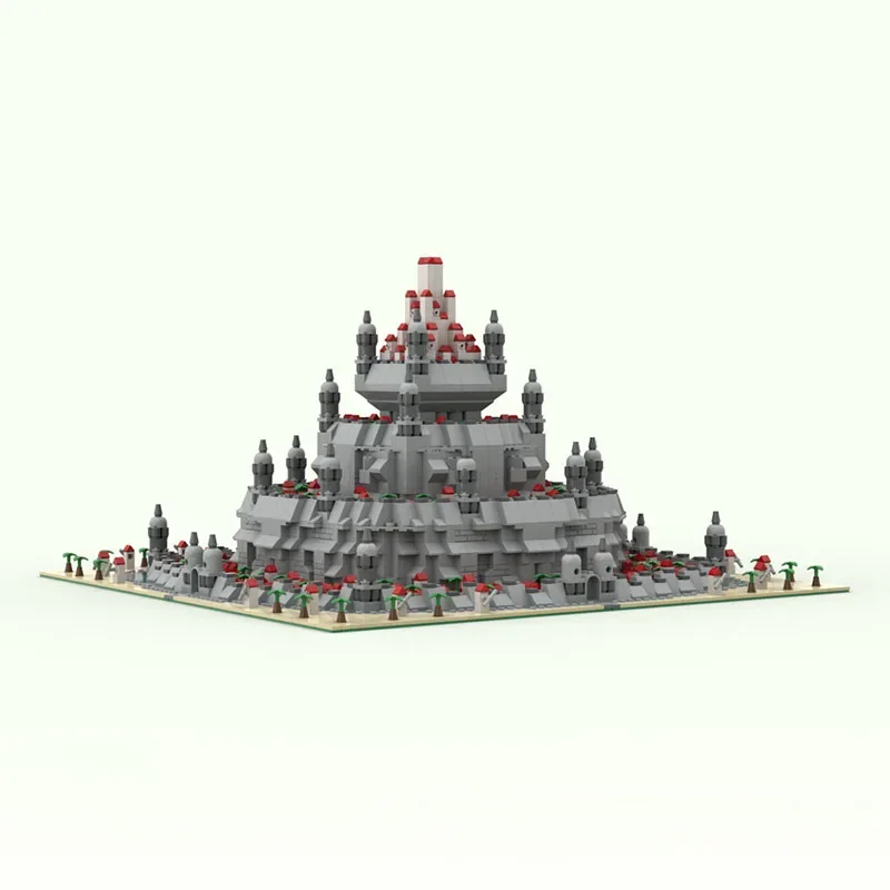 Фото Знаменитый фильм Moc, строительный блок, модель сцены, замок Минас Тирит, модульный строительный блок, детский подарок, игрушка, набор «сделай сам», сборка №3