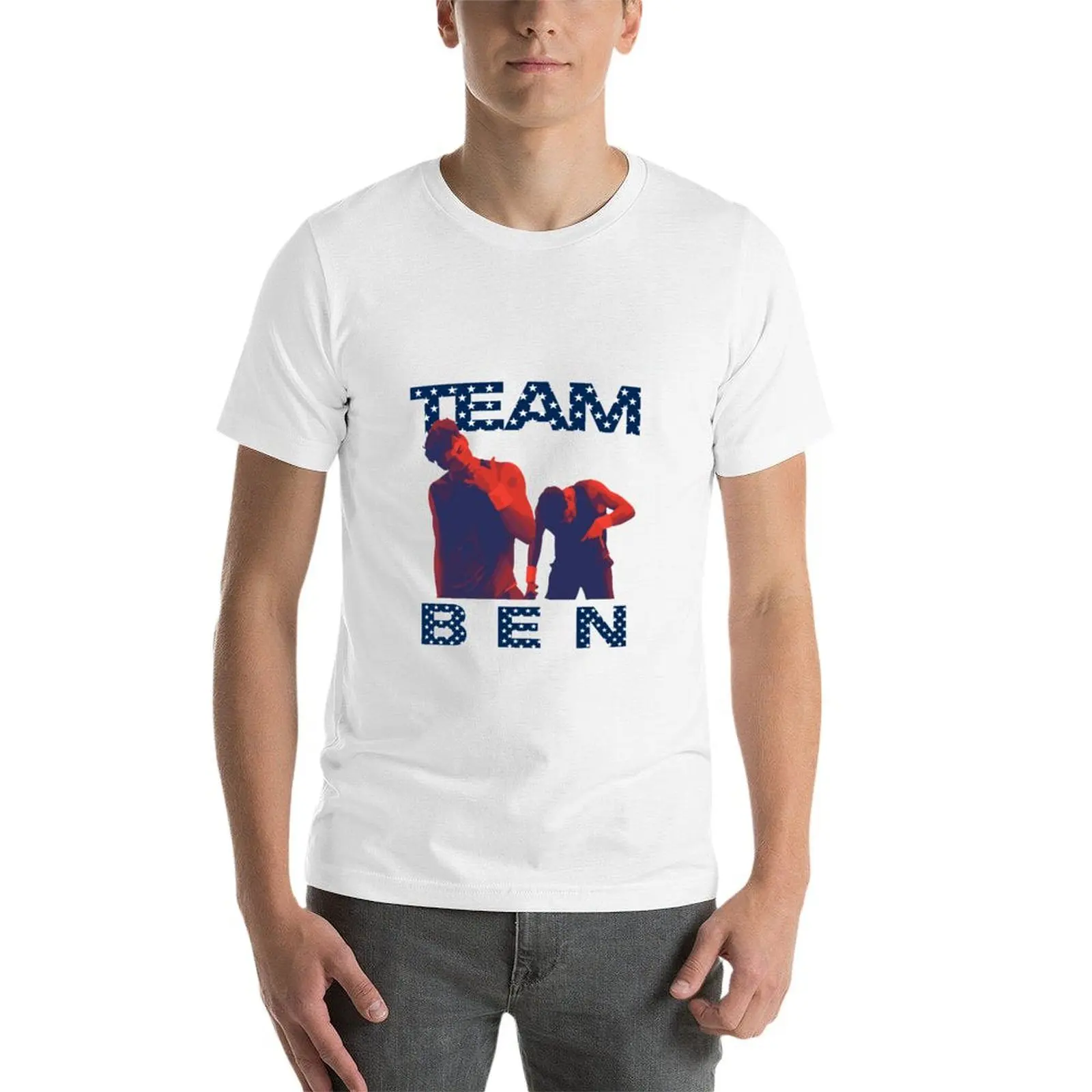 Фото Футболка Team Ben Shelton, забавные футболки, темная футболка с юмором для мужчин, футболка из 100% хлопка №4