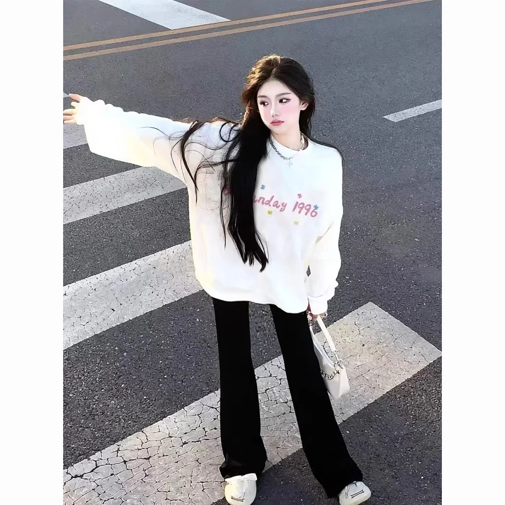 Женские толстовки Y2K Top Blue Winter Trendy Ins Hip Hop Oversize Niche High Street Vintage Do Old Washing Heavyweight Apricot Толстовки и свитшоты