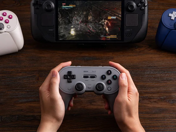 8BitDo — Bluetooth-контроллер Pro 3 для Nintendo Switch 12, ПК, Windows, Apple, SteamOS, Android с зарядной док-станцией, джойстиками TMR (art.: 3920d0c97b150) - 3920d0c97b150