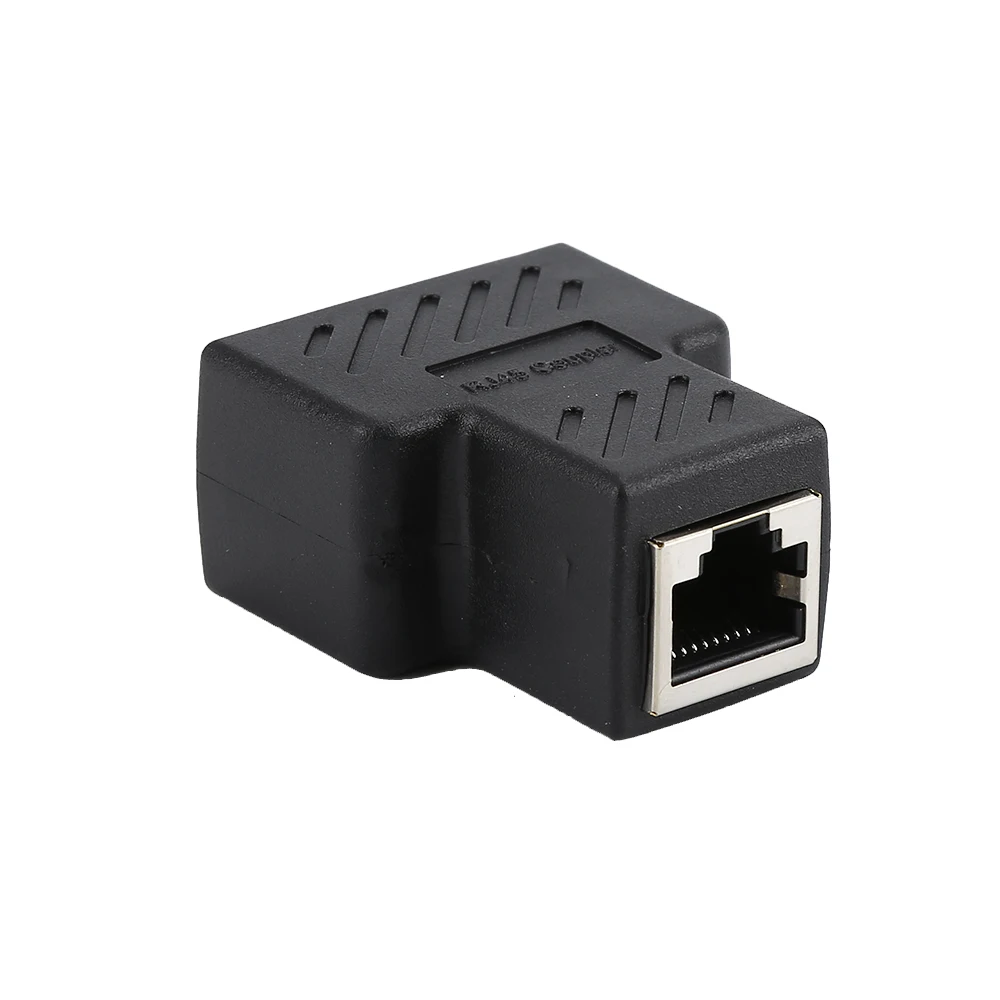 Фото Разветвитель Ethernet 1 шт., удлинитель с 1 на 2 каналами LAN RJ45 для подключения к Интернету, 1 вход, 2 выхода, высокое качество №5