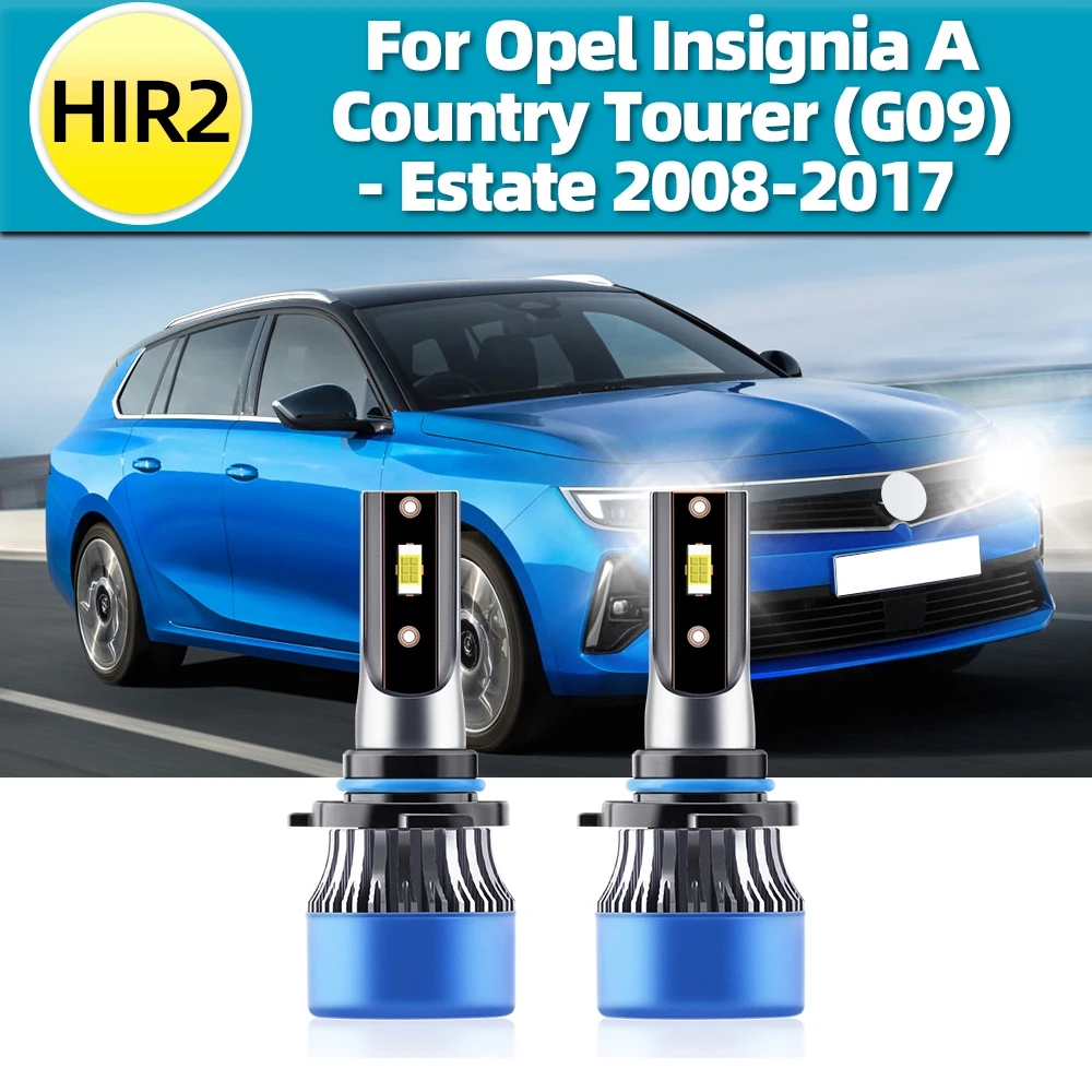 Фары головного света 9012 HIR2 супер яркие 15000LM для Opel Insignia A Country Tourer (G09) - Estate 2008 2009 2010 2011 2012-2017