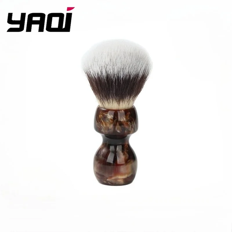 Мужская кисть для влажного бритья из синтетических волос YAQI Caramel Cat's Whisker |   Мужской инструмент для ухода за бородой премиум-класса, быстрая доставка (art.: 3920d1f1de940) - 3920d1f1de940