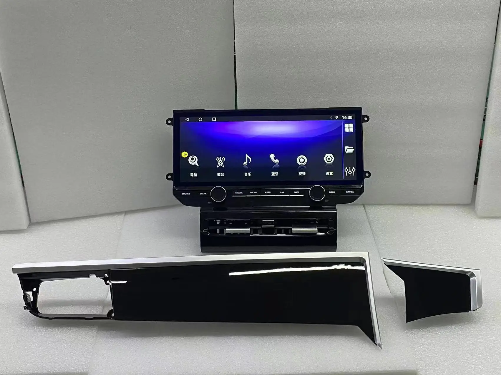 Фото Автомобильная магнитола 12,3 дюйма 4G LET Android 10 Carplay Android 10 GPS-навигация головное устройство мультимедийный DVD-плеер для Macan 2010-2020 №3