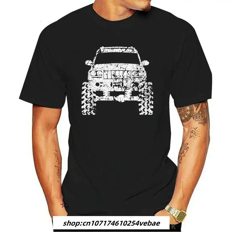 Pakaian Pria Katun Lengan Pendek 2024 Grand Cherokee WJ Kaus 4X4 Offroad Pengangkat Футболка мужская Модная хлопковая