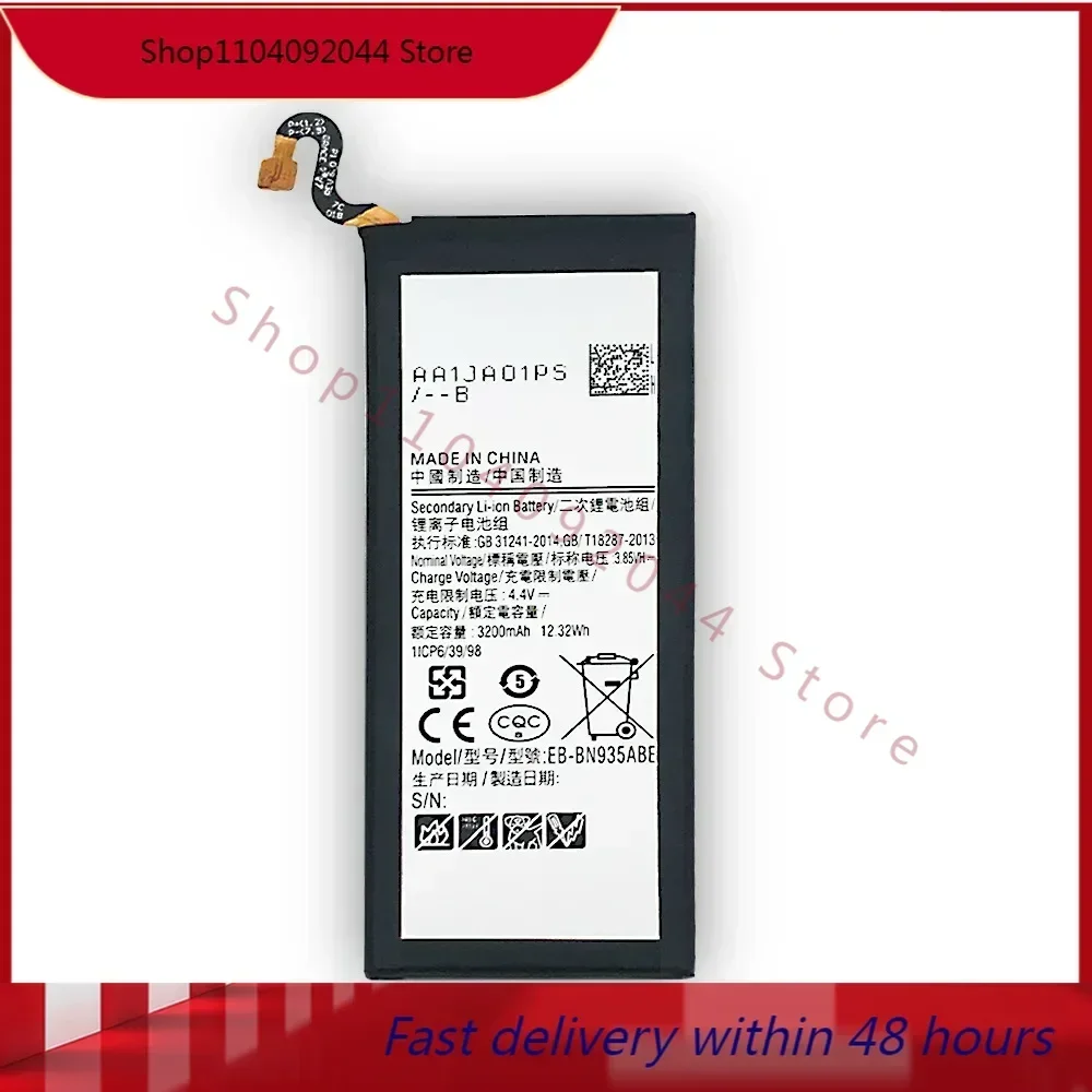Новый аккумулятор EB-BN935ABE 2024 для Galaxy Note 7 Note FE N935S N935 N935K N935L N930W8 Note FE N935F Bateria