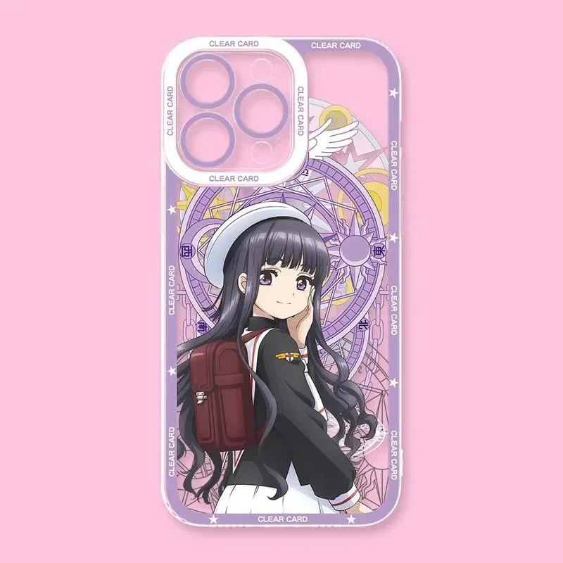 Мягкий чехол для Xiaomi Redmi Note 14 12 11 13 Pro Plus 4G 5G 12S 11S 10S 10 9 9S 12C 13C 14C A3 A4 Cute Sakura Girl Anime Cover