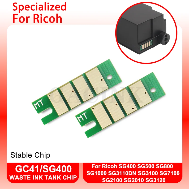 GC41 GC-41 чип резервуара для обслуживания принтера Ricoh SG400 SG500 SG800 SG1000 SG3110DN SG3100 SG7100 SG2100 SG2010 SG3120