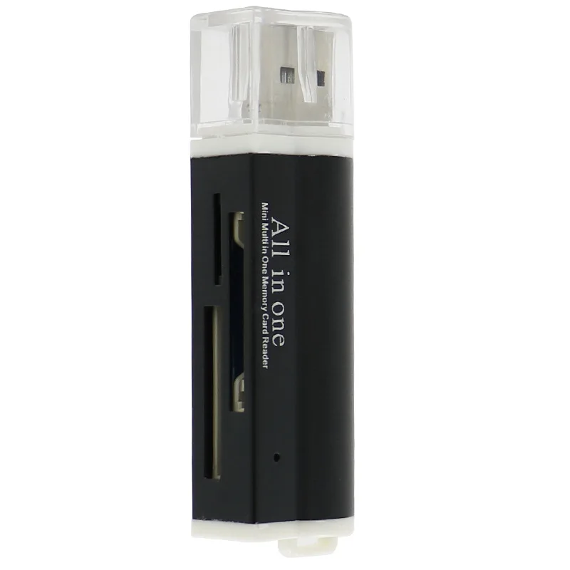 Фото Высокоскоростной кардридер USB 2,0, кардридер с несколькими слотами, кардридер с несколькими слотами, USB-адаптер, поддержка TF/MS/ №5