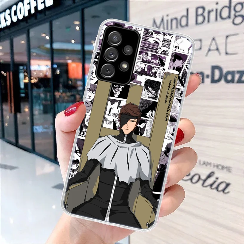 Фото Мягкий чехол для телефона Bleach Aizen Sousuke для Samsung Galaxy A52 A51 A50S A72 A71 A70 A42 A32 A22 A12 A02S A41 A31 A21S A40 A30 A20S №3