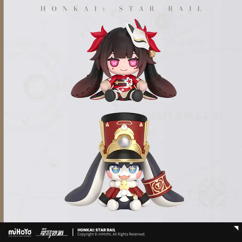 Фото Официальный Honkai: Star Rail Sparkle Pom-Pom Conductor Rabbit ПВХ Фигурка Аниме Фигурка Модель Статуя Кукла Игры Игрушки Орнамент Дети №3