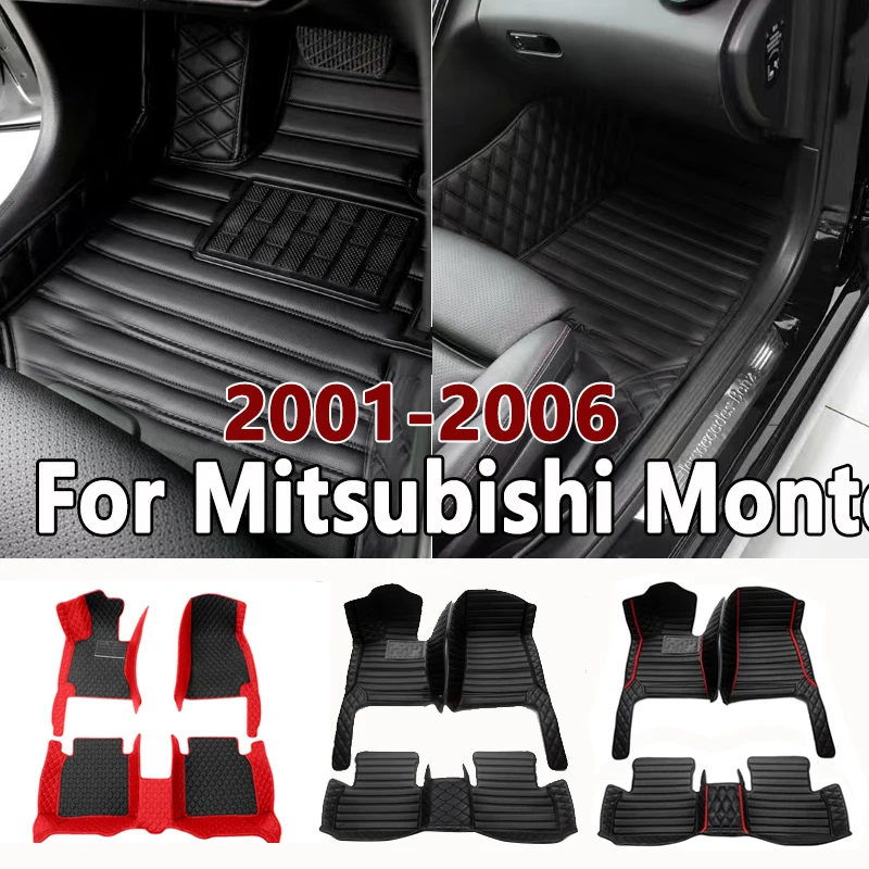 Автомобильные коврики для Mitsubishi Montero Outlander Airtrek CU ZE ZF 2001 ~ 2006, кожаные коврики, коврики, автомобильные аксессуары 2002 2003