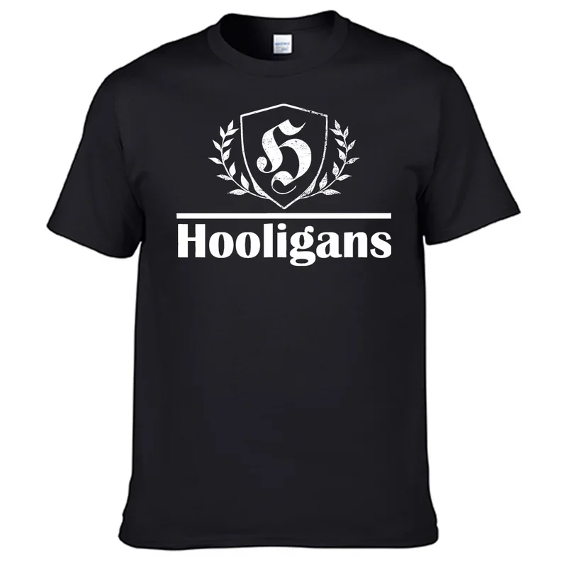 Футболка Hooligans, мужская рубашка из 100% хлопка, лидер продаж