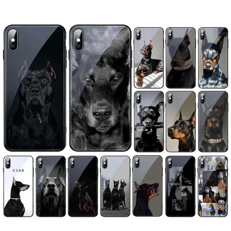 Стеклянный чехол Doberman для iphone 14 13 Pro Max 12 11 Pro Max XS XR X SE2
