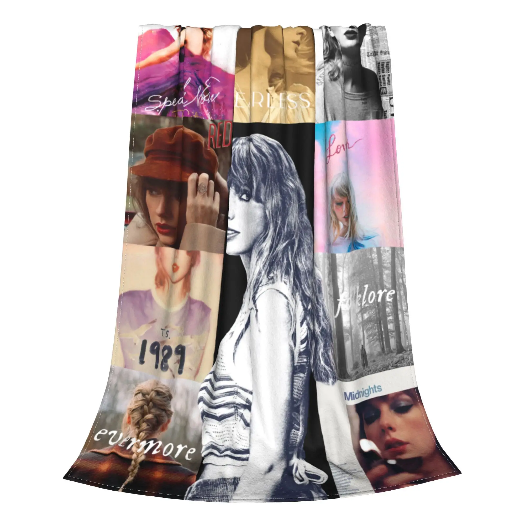 Фото Одеяло Taylors Eras Tour Merch, супермягкое флисовое популярное одеяло с обложкой альбома Song, удобное плюшевое тонкое одеяло №2