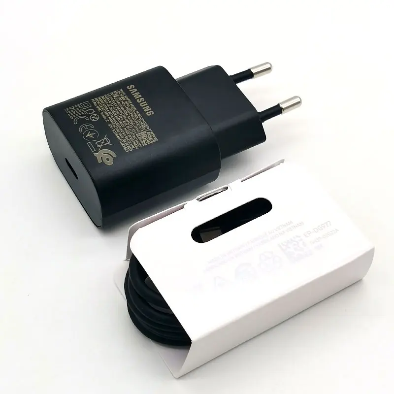 Супербыстрое зарядное устройство для Samsung, кабель USB Type-C для Galaxy Z Flip Fold 6 5 4 3 2 S20 S21 S22 S23 S24 Note 20 Ultra, 25 Вт