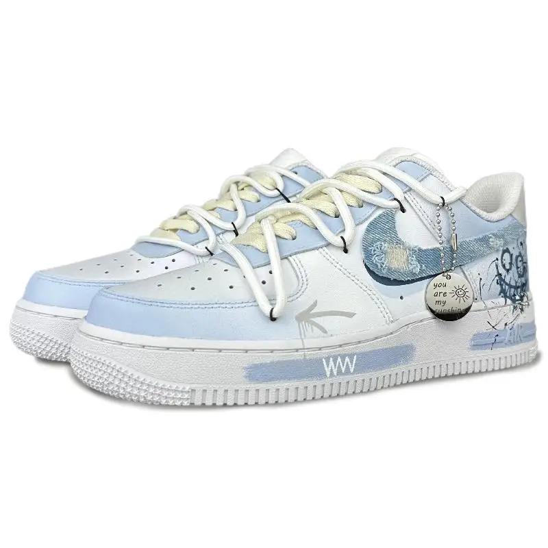 Фото 【Настроить】Nike Air Force 1 Обувь для скейтбординга Мужские кроссовки CW2288-111 №3