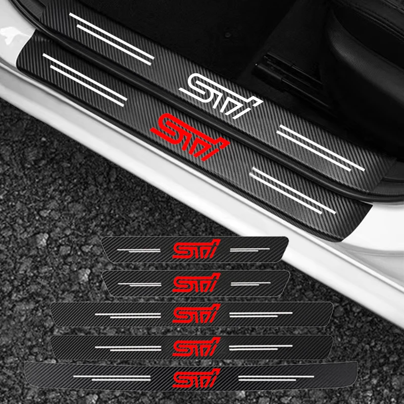 Накладка на порог двери автомобиля для Subaru STI Legacy Forester Outback Rally WRX WRC Impreza, наклейка на задний бампер автомобиля, наклейки
