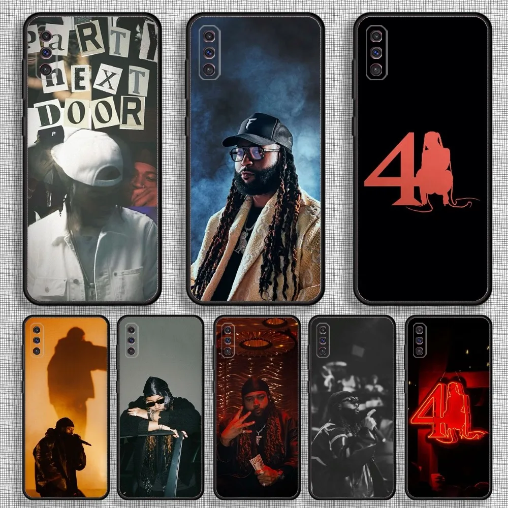 Чехол для телефона Singer Partynextdoor для Samsung S23,23,22,30,21,10,9,Note20 Ultra,Lite,Ultra,5G,Plus,FE, черный мягкий чехол