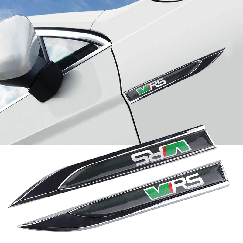 2 шт., металлические наклейки для Skoda Rapid Fabia 1 2 Kodiaq Octavia 2 A7 A5 A4 Superb VRS
