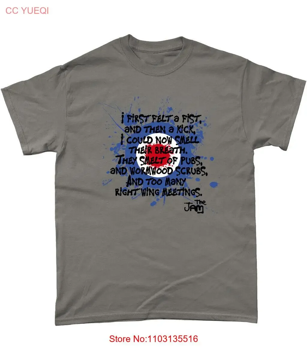Футболка The Jam Down In Tubestation с граффити MOD, Paul Weller, Брюс, винтажная стираная универсальная мягкая дизайнерская одежда