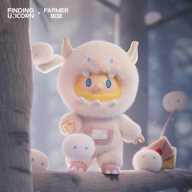 Поиск единорога FARMER BOB FURRY MESSENGER DEMON BOB (Messenger Demon BOB*1+случайная глухая коробка BOB*1+случайная серия слепая коробка*1)