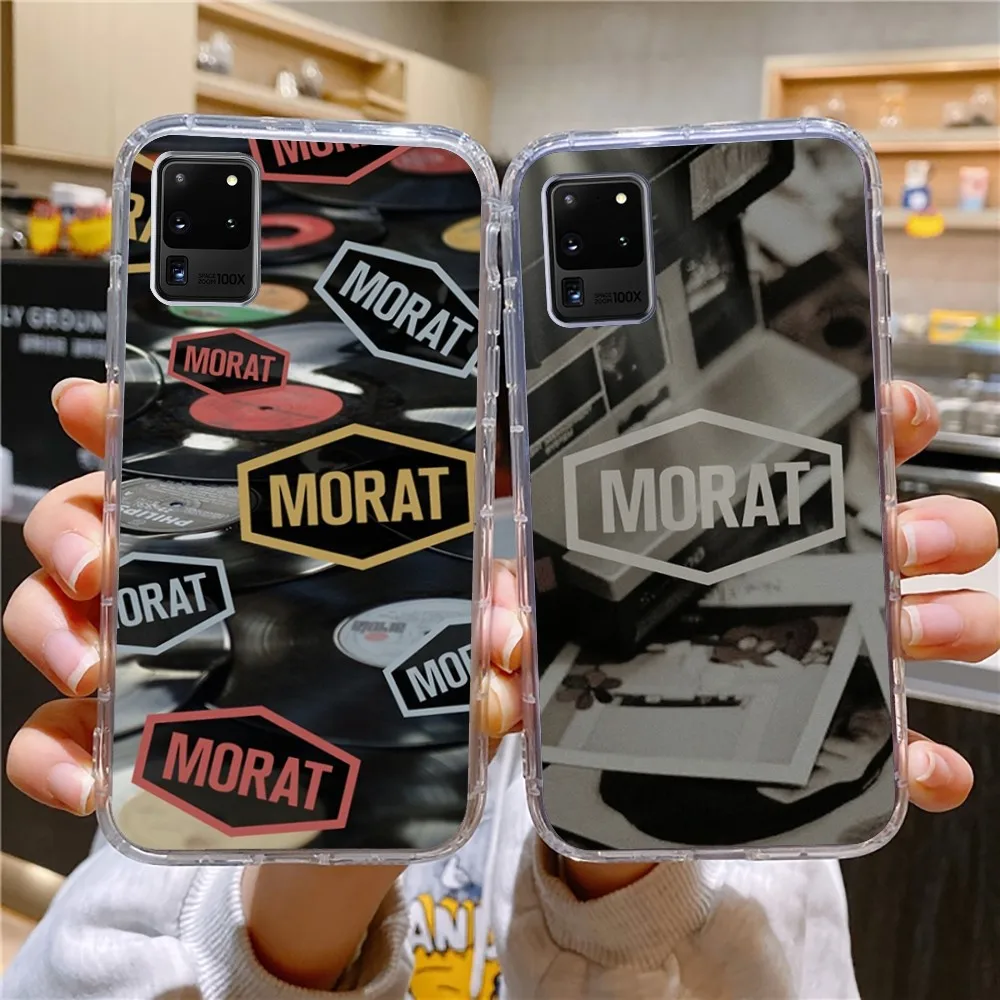 Чехол для телефона Morat для Samsung Galaxy A52 A12 A51 S21 Edge S22ULTRA S23 S20LITE Plus, ультрапрозрачный чехол