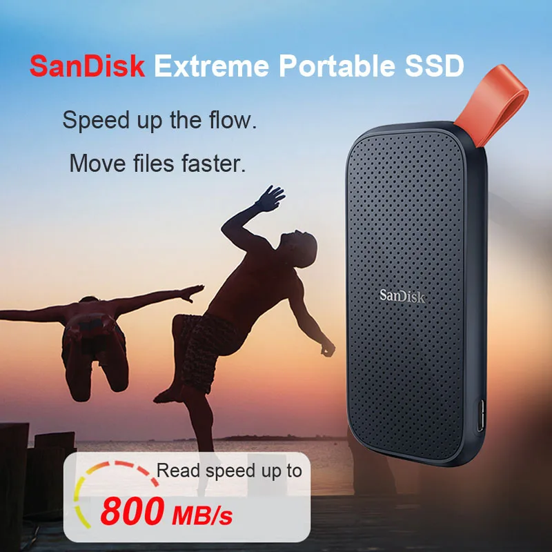 Фото SanDisk SSD E30 E61 E81 Extreme PRO 4 ТБ 2 ТБ 1 ТБ USB 3.2 Gen 2 Type-A/C Портативный внешний твердотельный накопитель NVME Жесткий диск №2