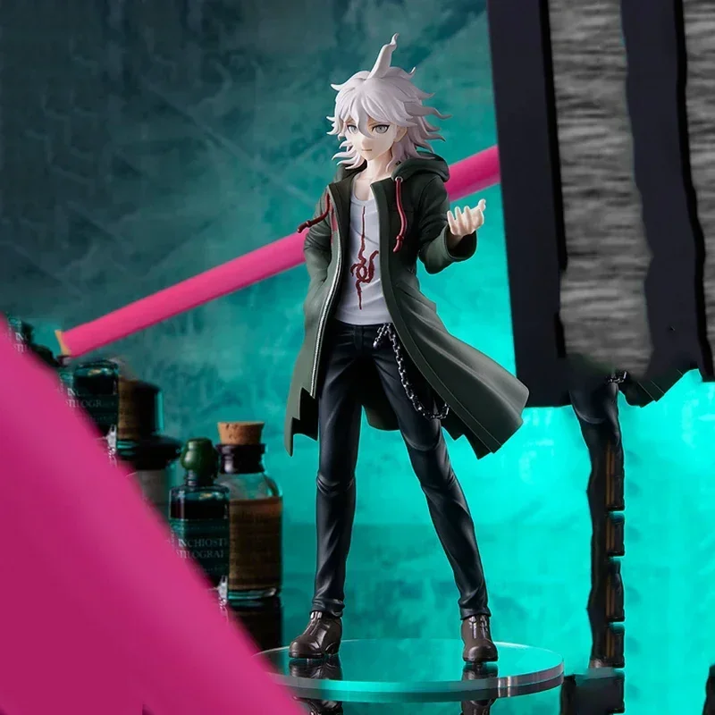 Фото Оригинальная хорошая улыбка GSC POP UP Danganronpa Nagito Komaeda, аниме, экшн-фигурка, мультяшная коллекционная модель, орнамент, игрушки, подарки №3