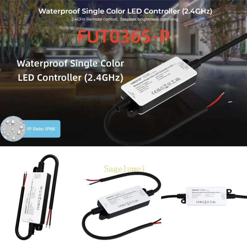 Фото Контроллер Miboxer WP FUT035S-P SingleColor CCT RGB RGBW RGB + CCT 2,4G Контроллер светодиодных лент Водонепроницаемый IP66 FUT038/037/036/039S-P №3