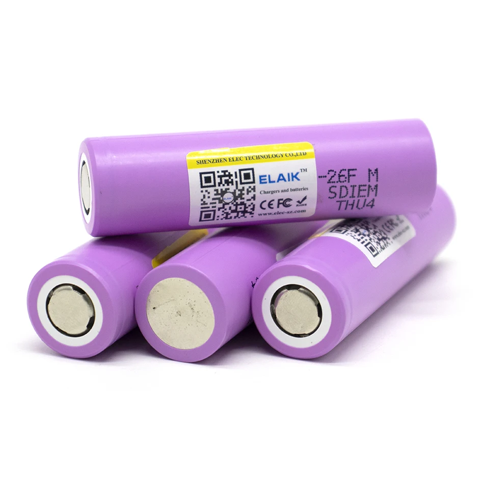 Фото ICR18650 новый оригинальный 2600 мАч 3,7 в для Samsung 18650 26F аккумуляторы, перезаряжаемая литий-ионная батарея для фонарика №5