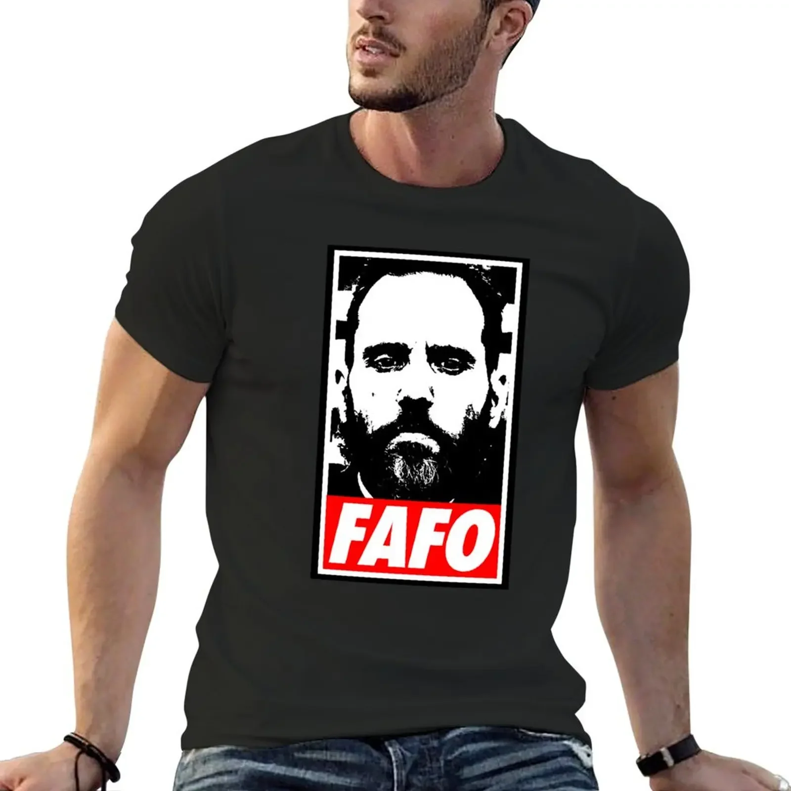 Джек Смит - футболка FAFO, простые забавные футболки, мужские рубашки большого размера, футболка с рисунком