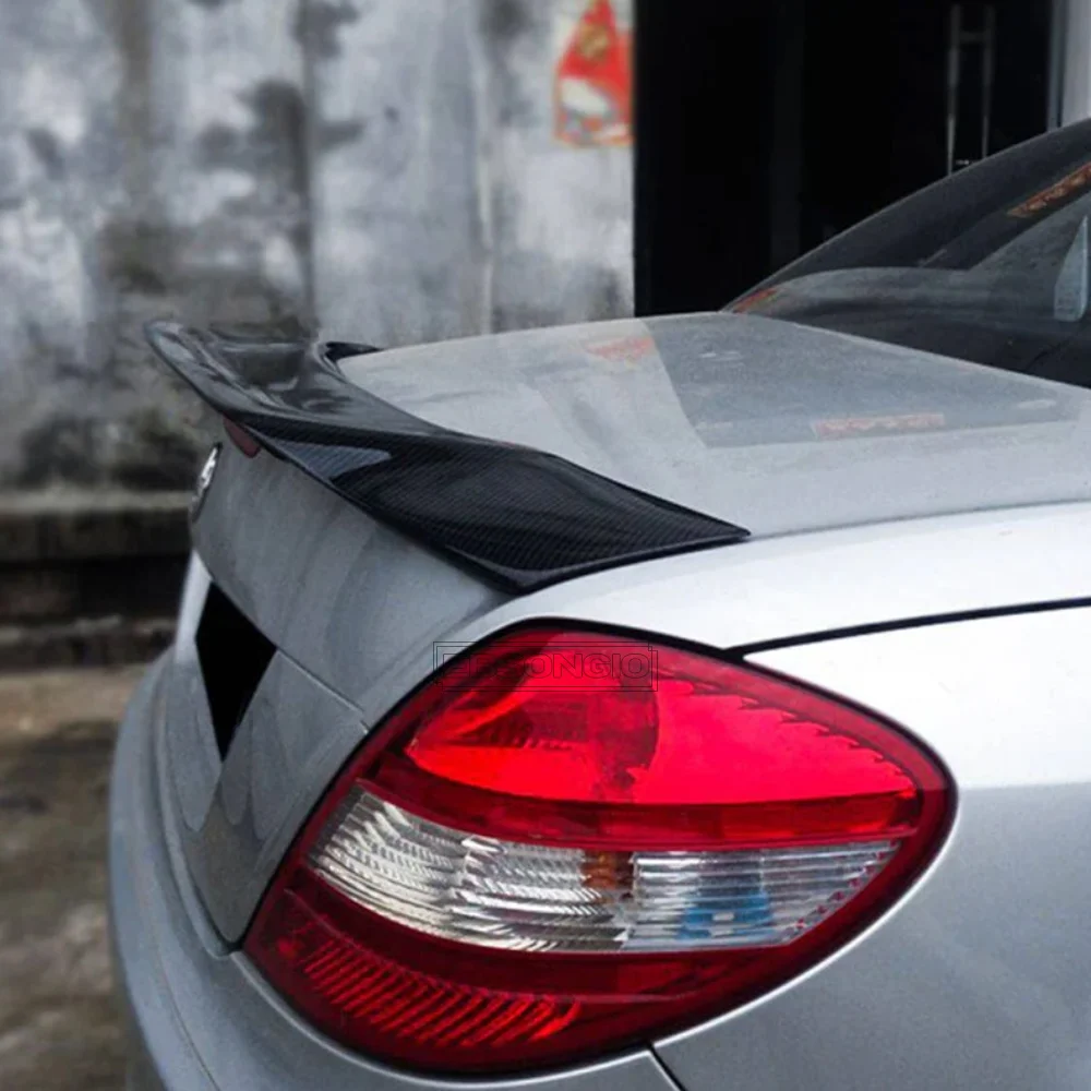 Фото Задний спойлер из углеродного волокна для Benz R171 R Style, спойлер для Benz SLK Class R171 2005-2010 SLK200 SLK280 SLK300 SLK350 №4