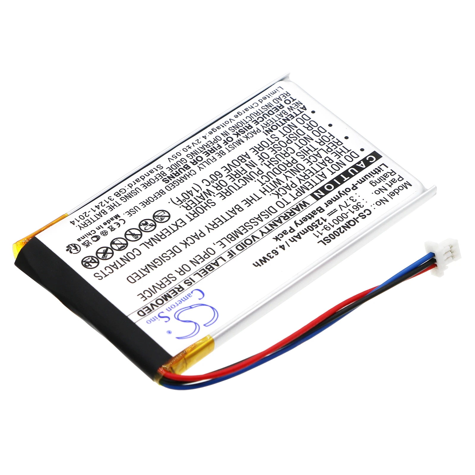 Фото GPS, аккумулятор для апвигатора Garmin: 010-00621-10,361-00019-11,Nuvi 200,200 Вт,205,205T,205W,250,205WT,255,255T,255W,255WT,252W,260 №2