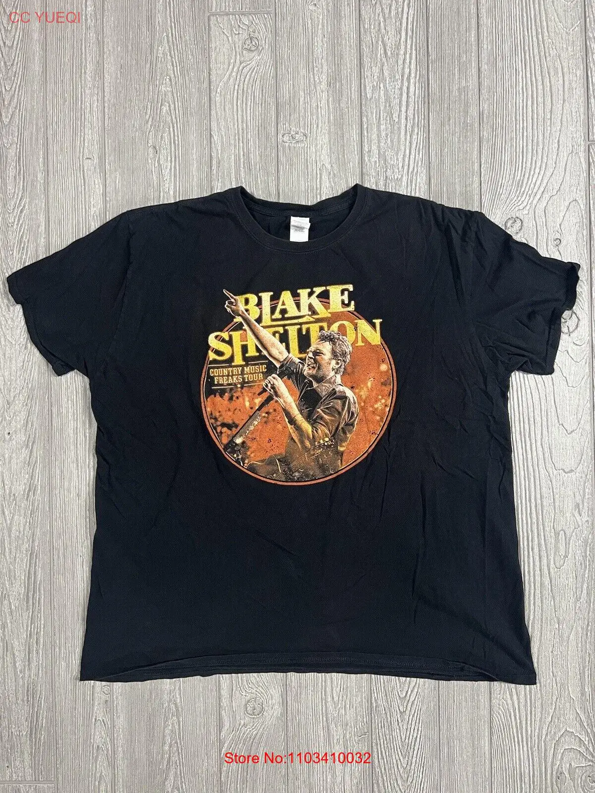 Двухсторонняя Мужская футболка с рисунком Блейка Шелтона, 2XL, для деревенской музыки, торжества 2018