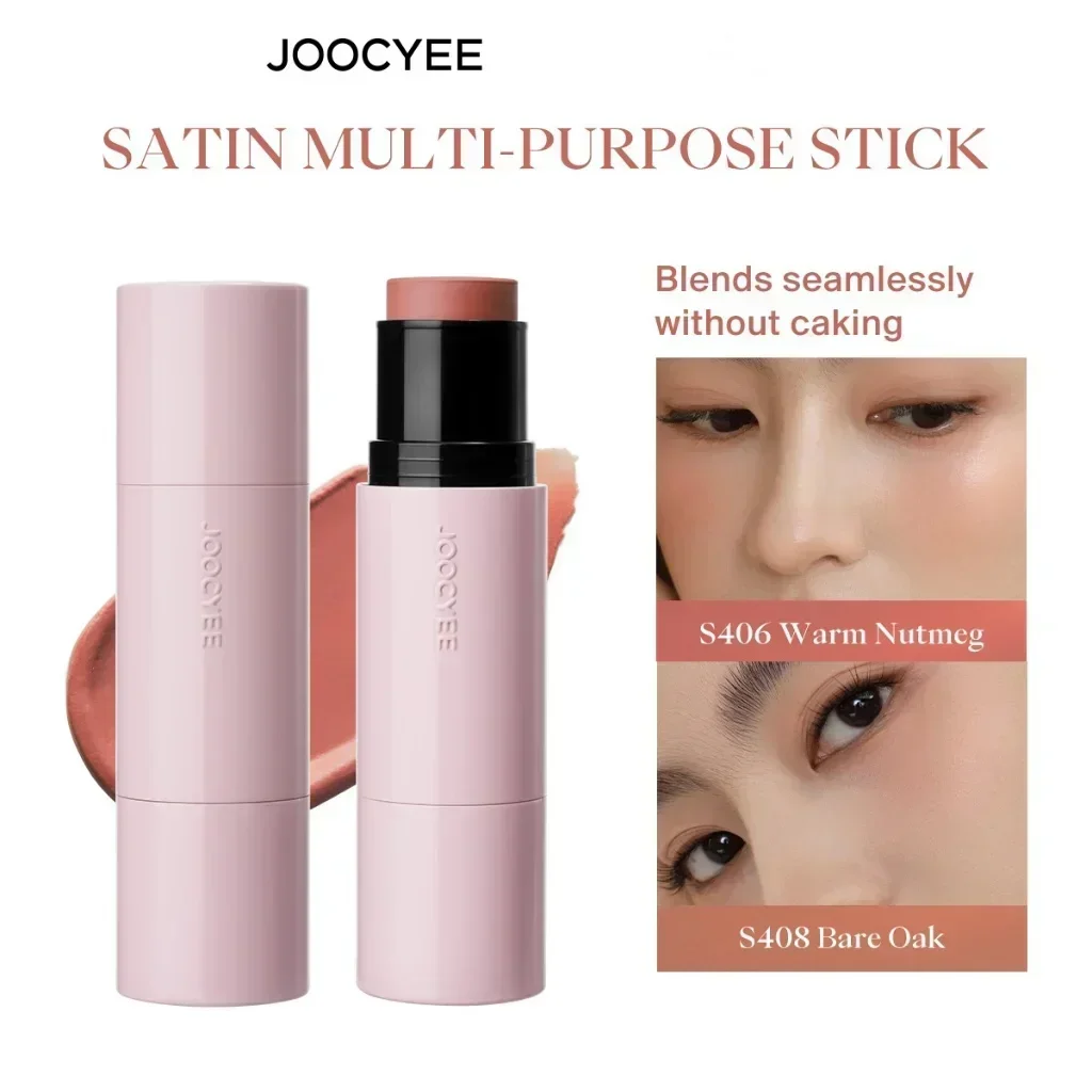 JOOCYEE Blusher GLAZED MULTI-PURPOSE STICK Стойкие атласные румяна для глаз и щек Оригинальная настоящая косметика для макияжа Косметика