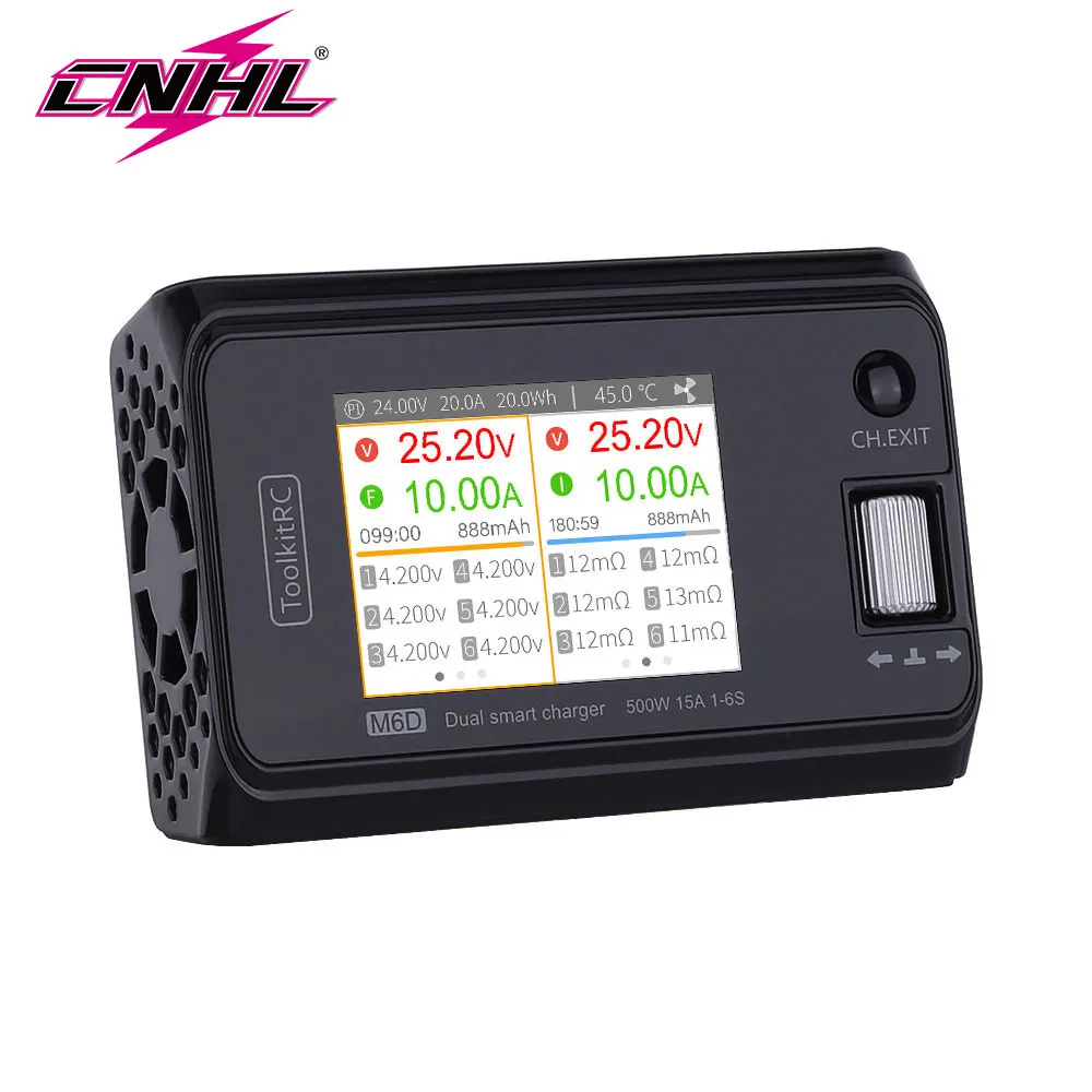 CNHL Toolkitrc M6D 15A DC Двухканальное мини зарядное устройство Dis зарядное устройство для Lipo 1-6S батарея FPV модель Запасная часть