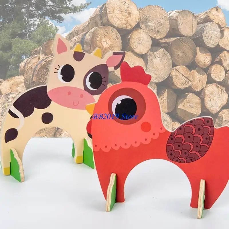 Q0KB Animal Croquet Game для детей координация рук и глаз координация на открытом воздухе веселье