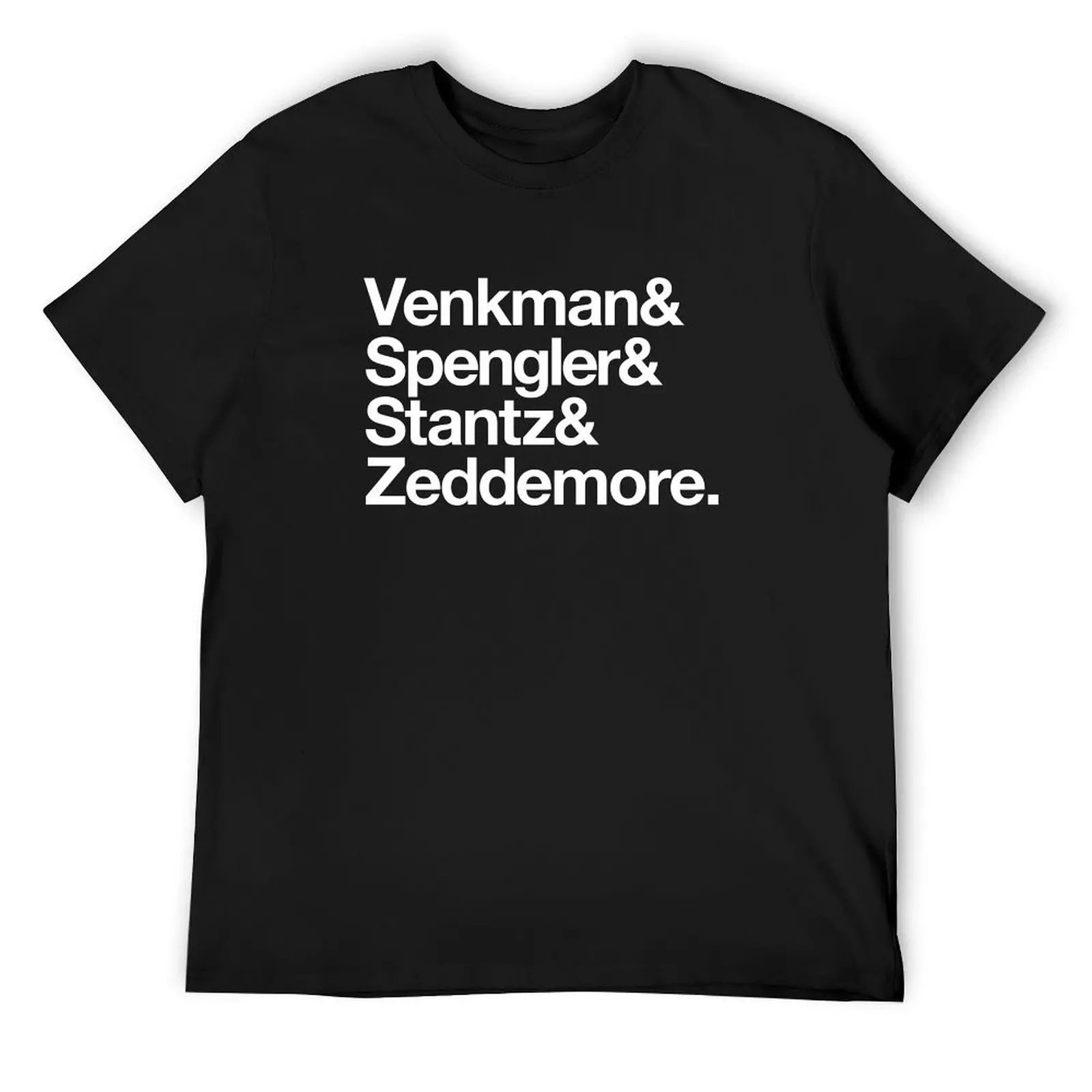 Футболка Venkman & Spengler & Stantz & Zeddemore для мальчика, винтажная рубашка с аниме, летние топы, футболки для мужчин с графикой