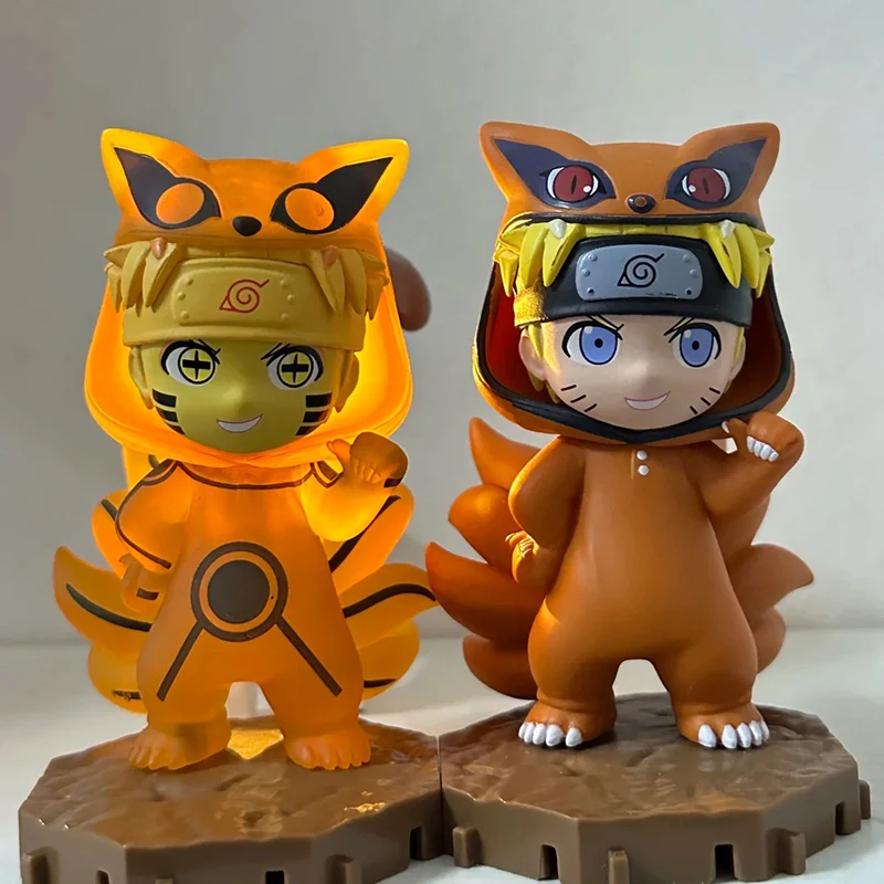 Bandai Naruto Bnfigureq Piżama Series Kakashi Sasuke Sakura Doll Mystery Box Настольные украшения Игрушечная модель Коллекционный подарок
