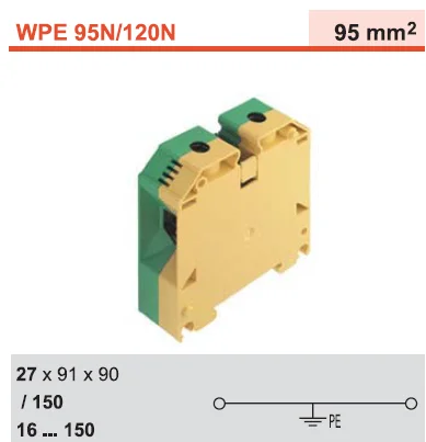 1 шт WPE 95N/120N WEDLLMULER 1846030000