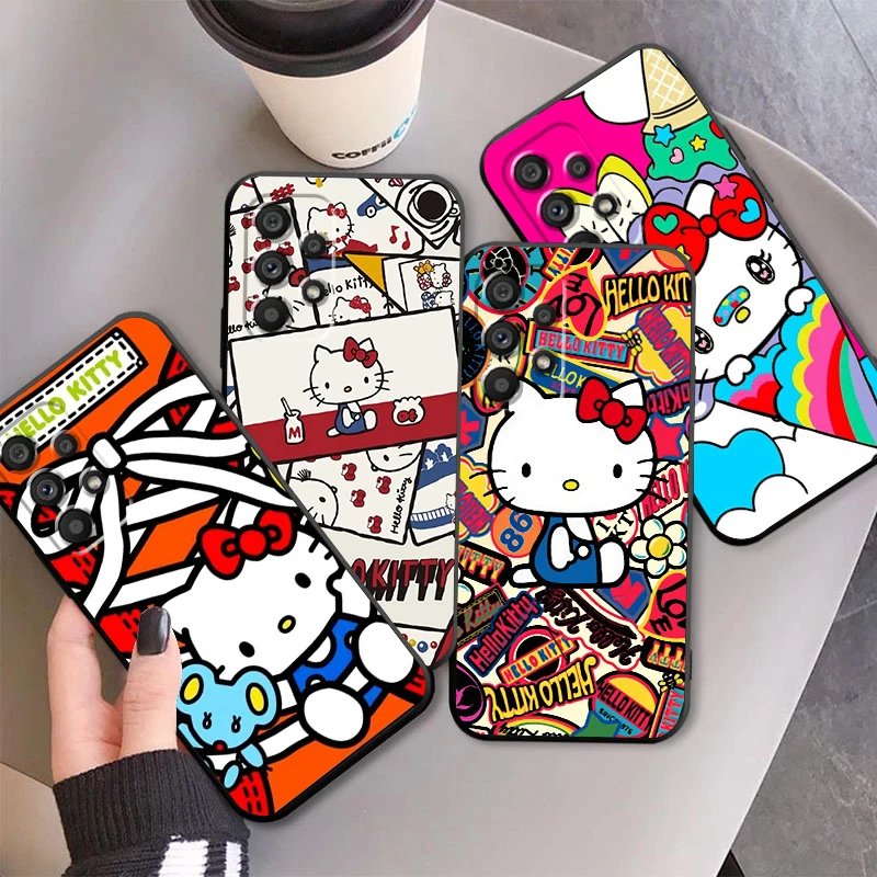 Чехол для телефона Sanrio Hello Kitty для Samsung A53 A52 A33 A32 A51 A71 A21S A13 A73 A55 A22 A23 A35 A72 A54 A12