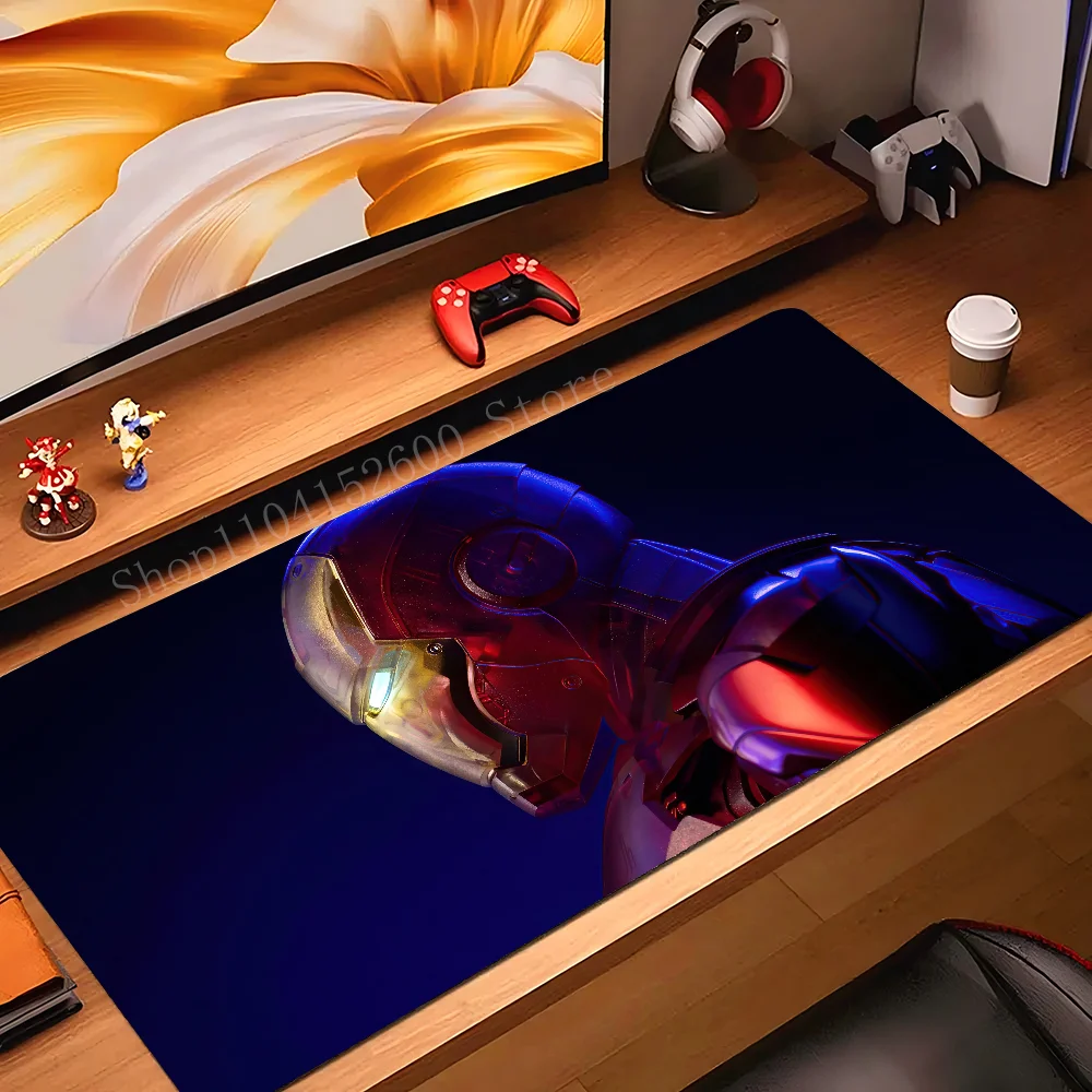 I-Iron-Man  Mousepad Mouse Mat Desk Mat With Pad Gaming Accessories Prime Gaming XXL Keyboard Pad