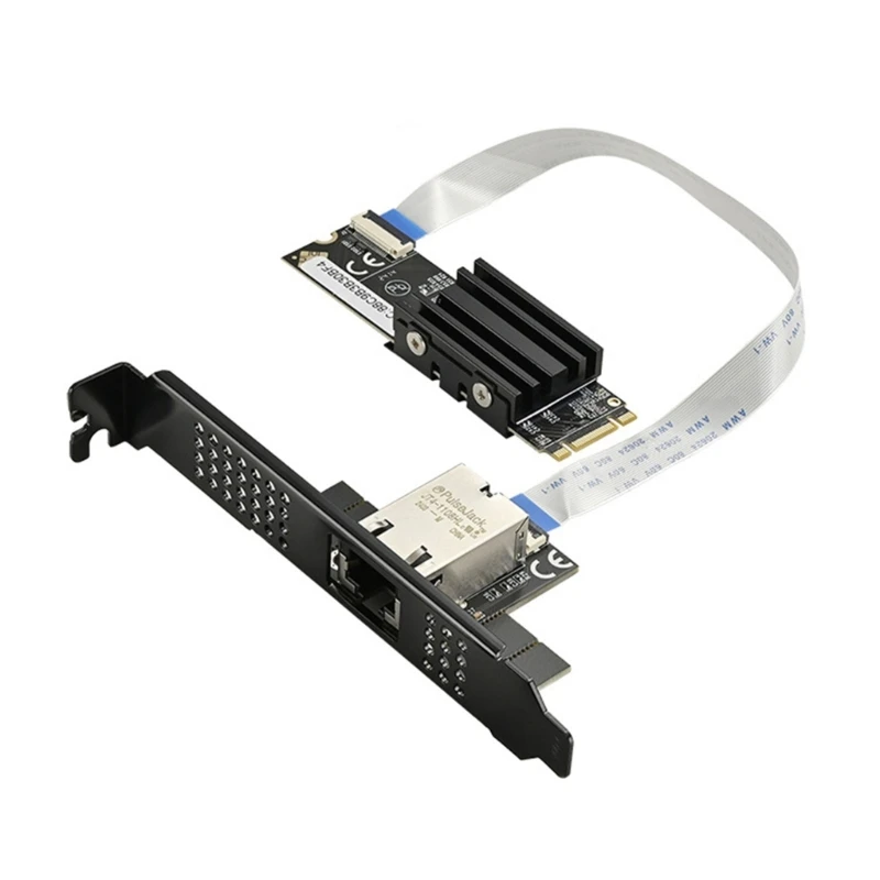 Фото M.2 на один порт 10 Gbase Ethernet Gigabit + M Key 10G 2 1000M Карта сетевого адаптера RJ45 Чип AQC113 Networking X3UF №2